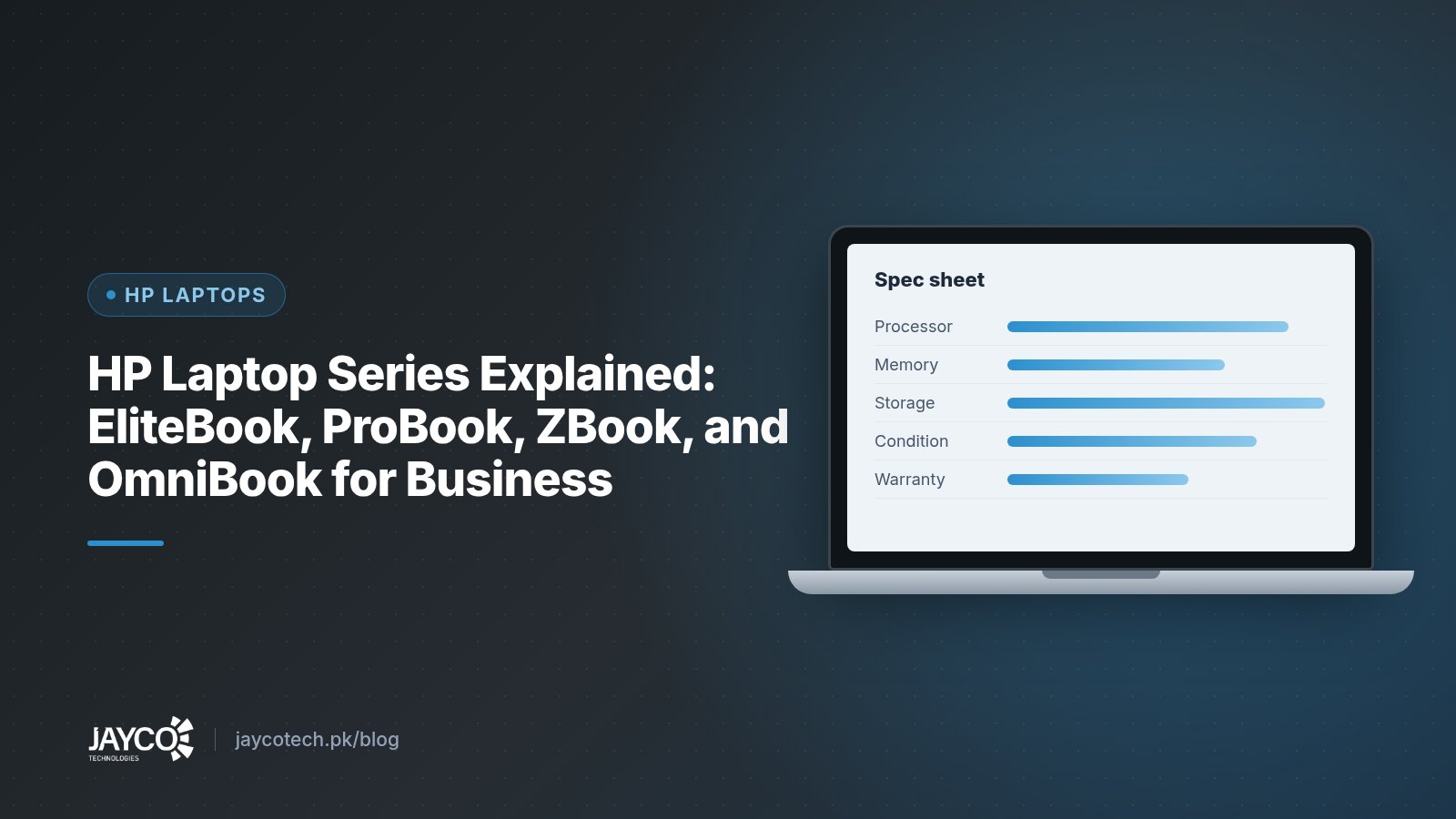 HP Laptop Series Explained: EliteBook, ProBook, ZBook, and OmniBook for Business