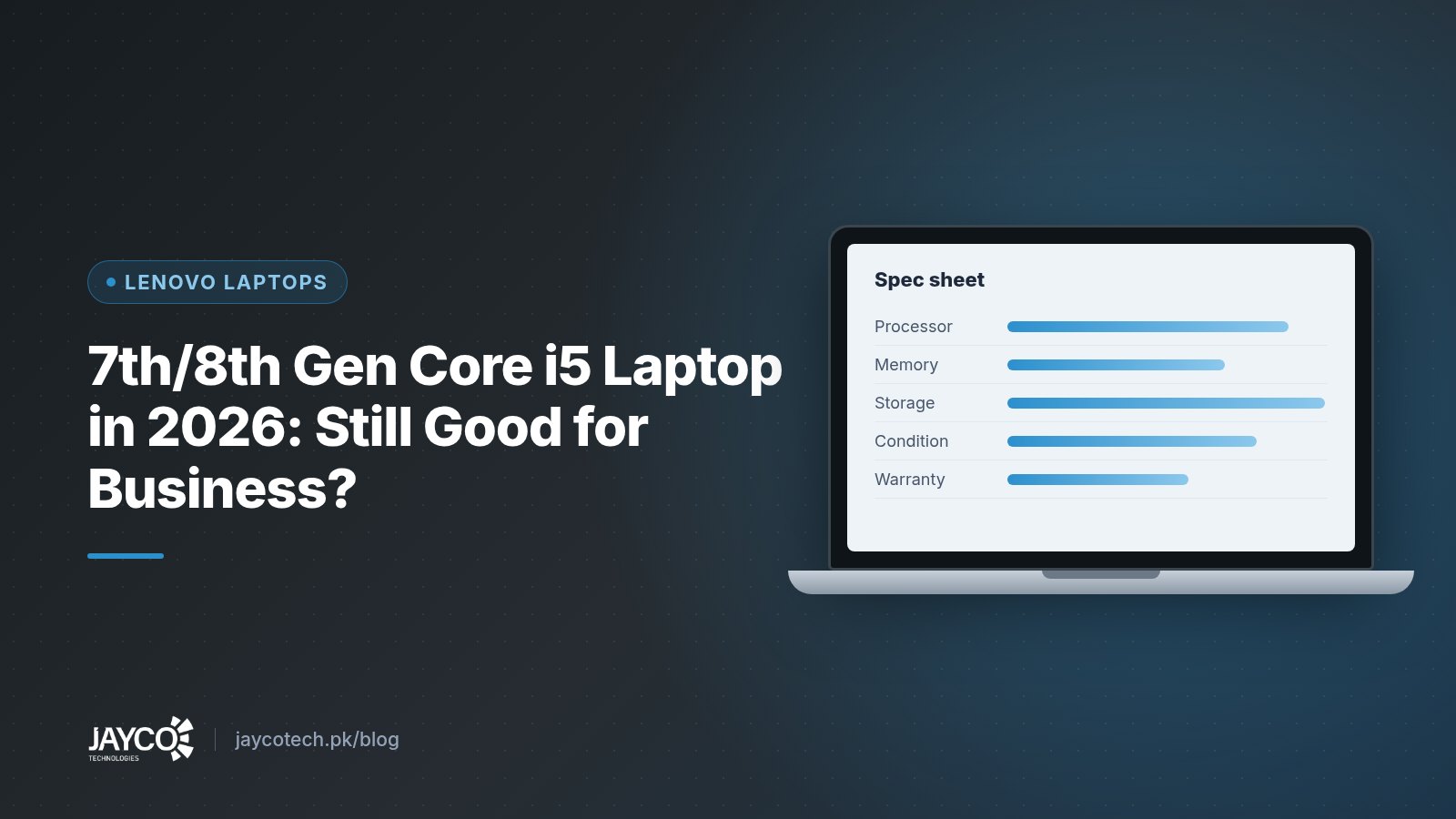 7th/8th Gen Core i5 Laptop in 2026: Still Good for Business?