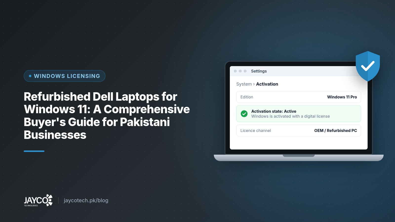 Refurbished Dell Laptops for Windows 11: A Comprehensive Buyer's Guide for Pakistani Businesses
